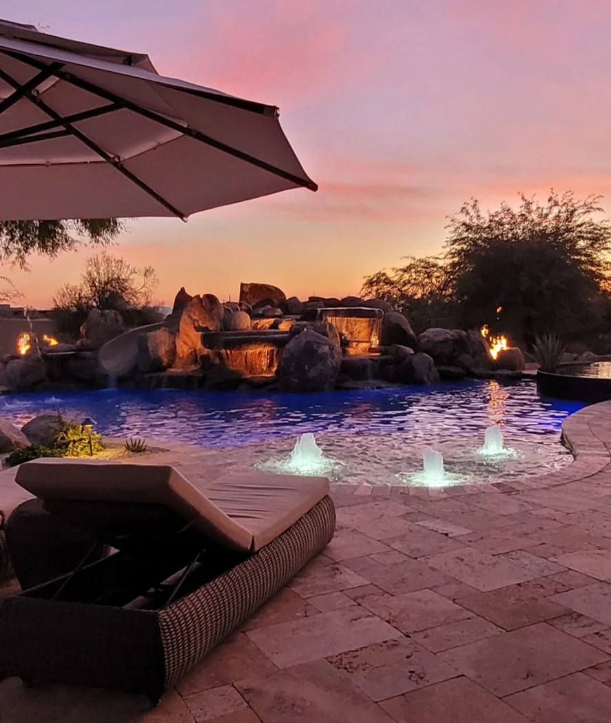 custom travertine paver installation in Phoenix AZ
