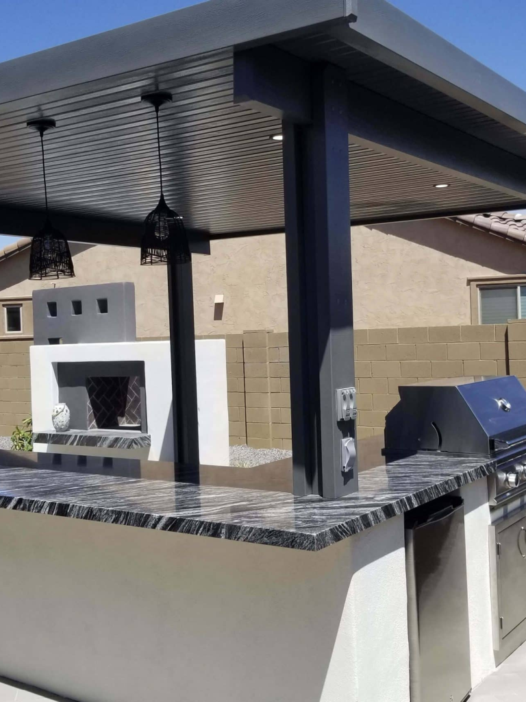 custom outdoor kitchen installation in Phoenix AZ