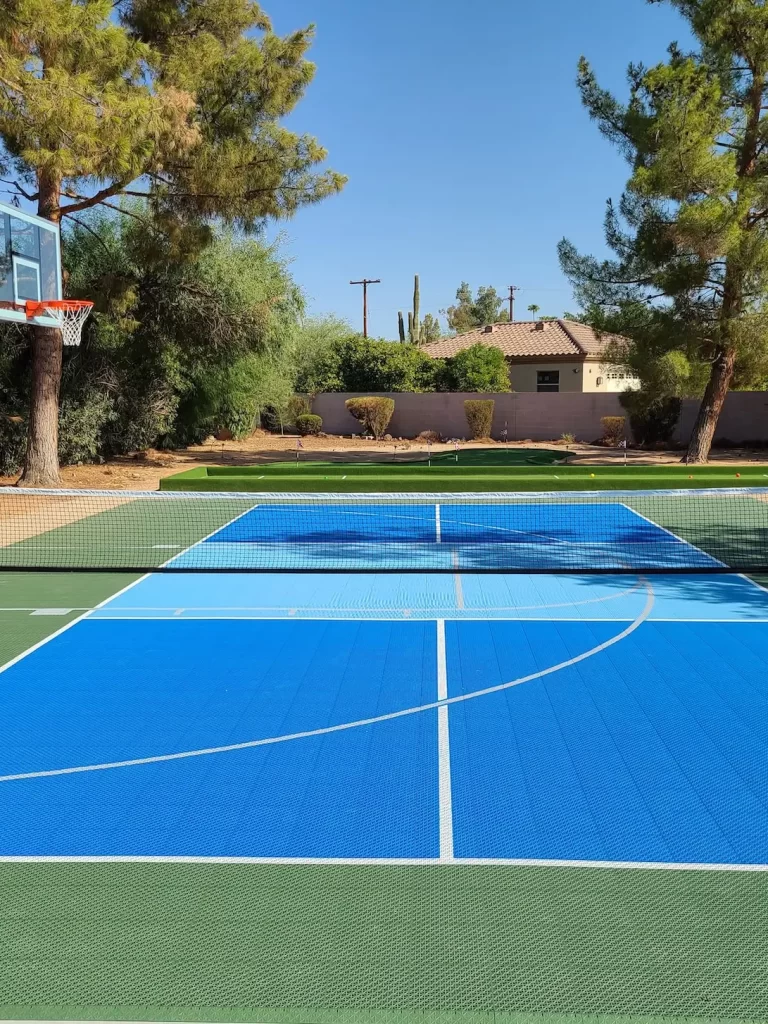 private basketball court installation in Phoenix AZ