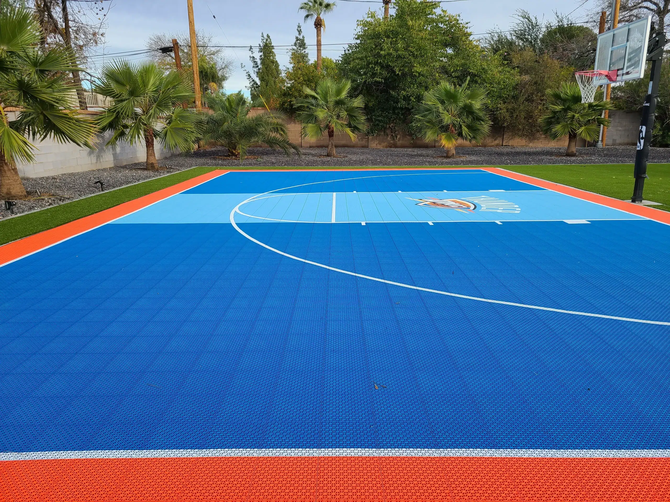 private basketball court installation in Phoenix AZ