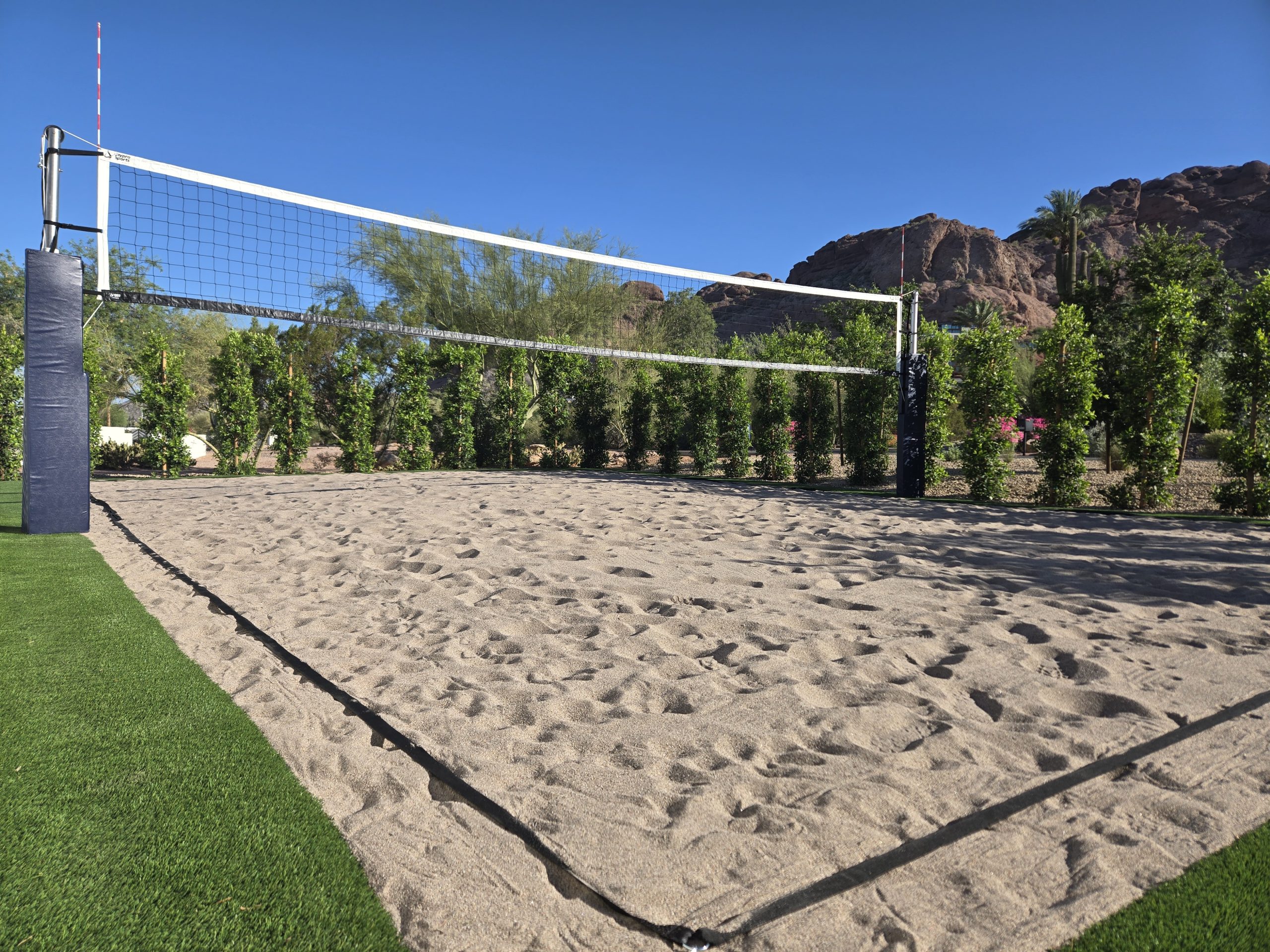 Phoenix private sand volleyball court installation